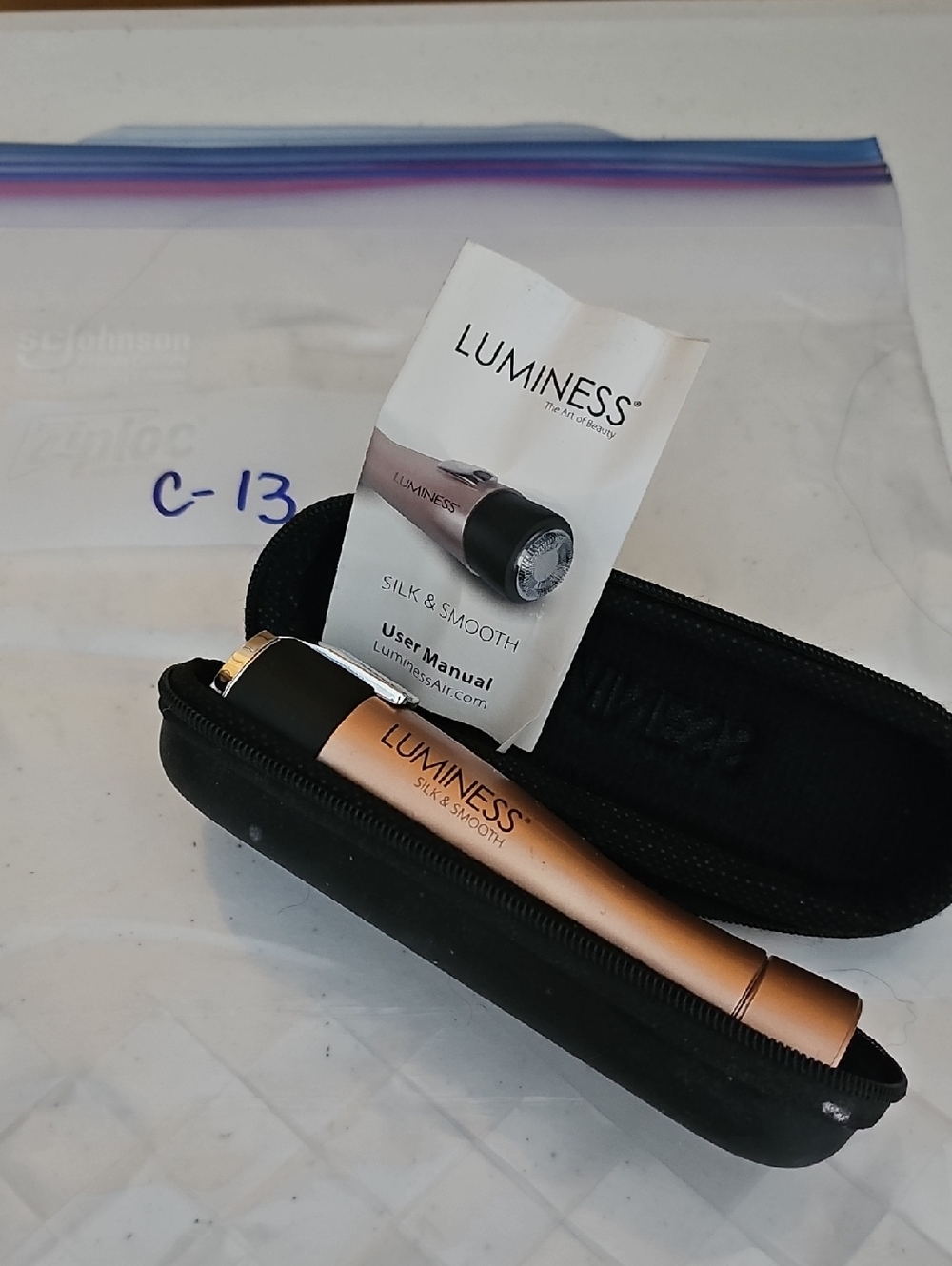 Luminess Silk & Smooth Facial Device with Black Case/Brush